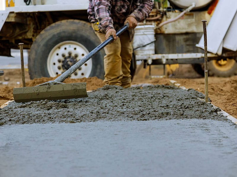 Concrete Floor being poured